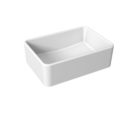 Jika izlietne Cubito Pure, 500x350 mm, h=150 mm, uz virsmas, balta