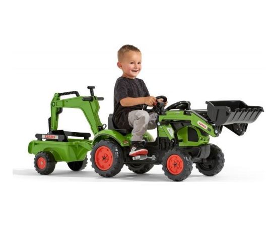 Falk FALK Traktor z Przyczepą CLAAS Arion Backhoe ŁYŻKA + Ładowarka