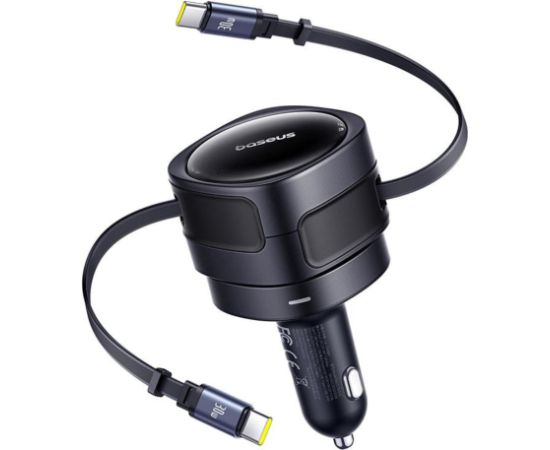 Baseus Enjoyment Max 2x USB-C Kabeļi Auto lādētājs 60W