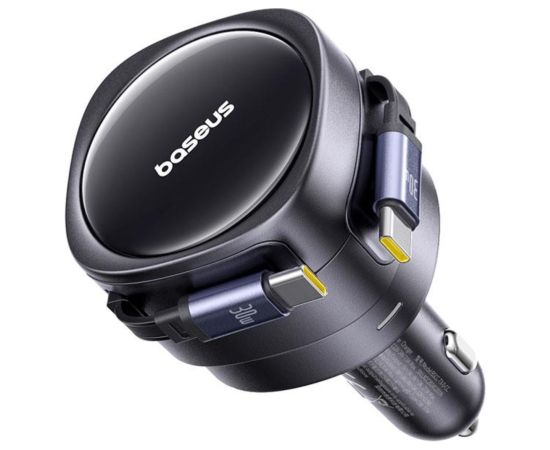 Baseus Enjoyment Max 2x USB-C Kabeļi Auto lādētājs 60W
