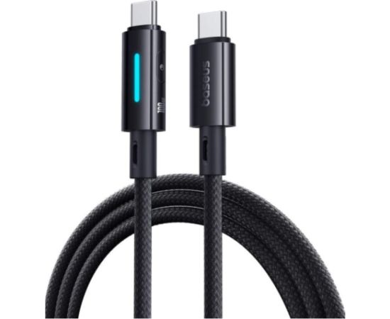 Baseus Lit Fast Charging USB-C uz USB-C 100W / vadība ar pogām / Kabelis 1m