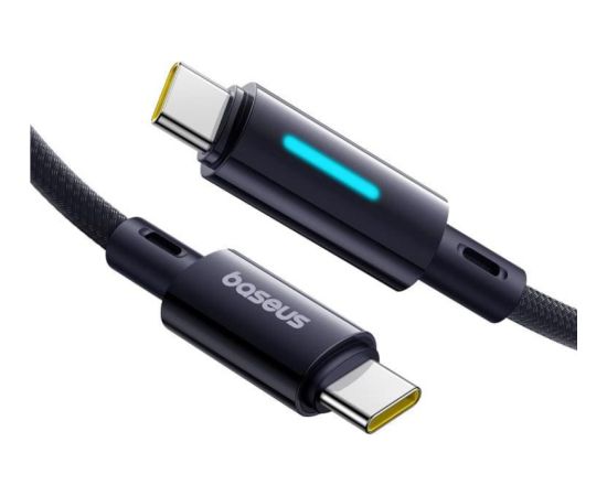 Baseus Lit Fast Charging USB-C uz USB-C 100W / vadība ar pogām / Kabelis 1m