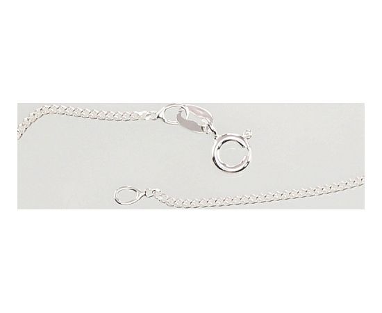 Sudraba ķēdīte Kartjē 1.5 mm, dimantu apstrādājums #2400108, Sudrabs 925°, garums: 47 cm, 2.4 gr.