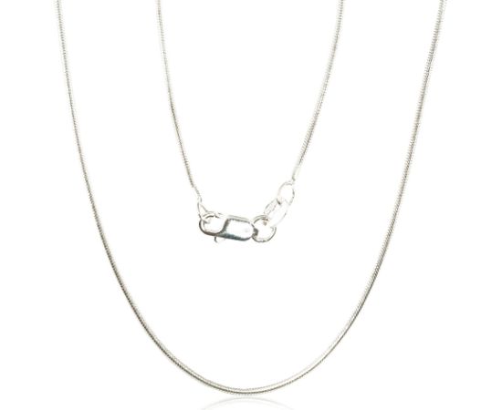 Серебряная цепочка Змейка 1 мм #2400085, Серебро 925°, длина: 45 см, 4 гр.