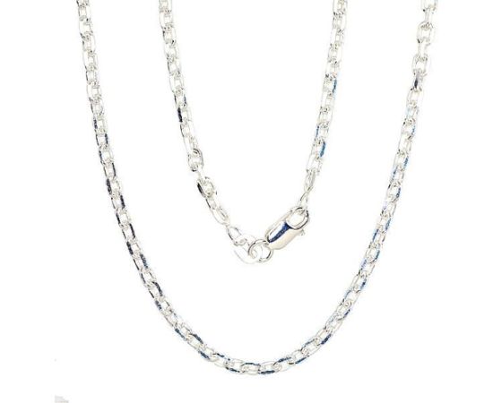 Sudraba ķēdīte Enkurs 3 mm, dimantu apstrādājums #2400076, Sudrabs 925°, garums: 55 cm, 10.8 gr.