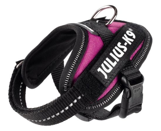 Trixie Julius-K9 K9 IDC sele, str.: Baby 1, mørk pink, 29-36 cm