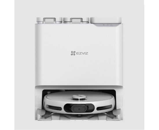 EZVIZ RS20 Pro viedais putekļsūcējs ar mitro uzkopšanu un AI kameru 7200Pa jauda pašattīrīšanās bāze Balts