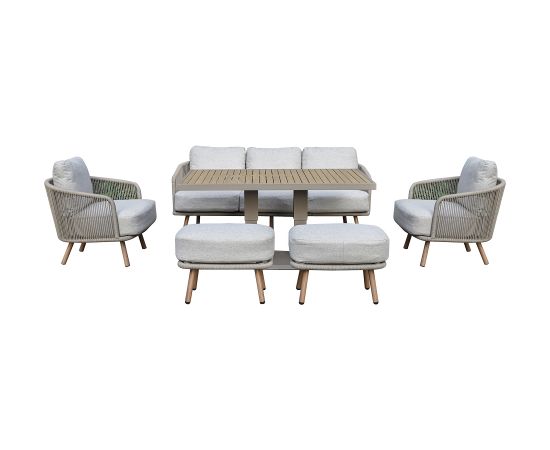 Garden furniture set MALISE 6-parts, beige