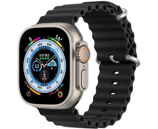 Dux Ducis   Strap Watch Strap 8 / 7 / 6 / 5 / 4 / 3 / 2 / SE (41 / 40 / 38mm) Silicone Band Bracelet Black