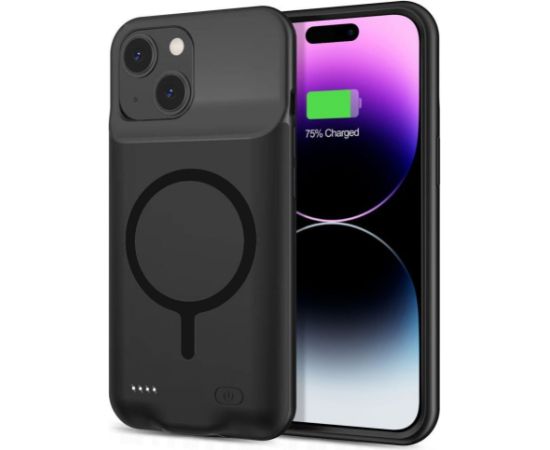 Tech-Protect   Tech-Protect PowerCase case for iPhone 15 with MagSafe and 7000mAh power bank - black