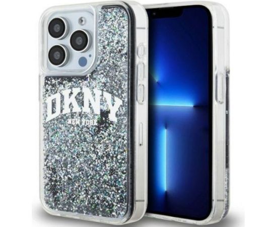 DKNY Apple  iPhone 15 Pro Max 6.7 hardcase Liquid Glitter Big Logo Black