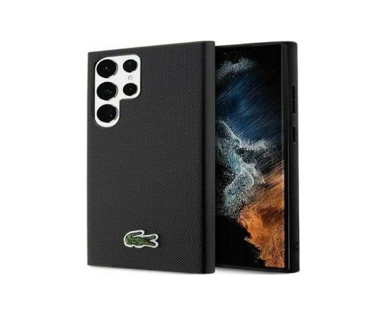 Lacoste Samsung  Galaxy S24 Ultra Hardcase Iconic Petit Pique MagSafe Black