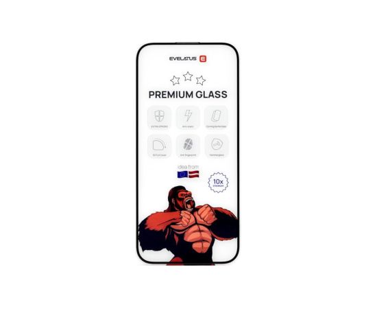 Evelatus Xiaomi  14 Ultra 2.5D Full Cover Japan Glue Glass Anti-Static Black