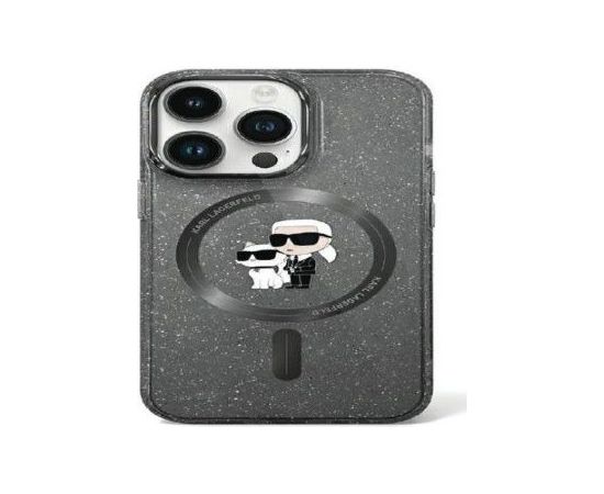 Karl Lagerfeld Apple  iPhone 11 / Xr 6.1 hardcase Karl&Choupette Glitter MagSafe Black