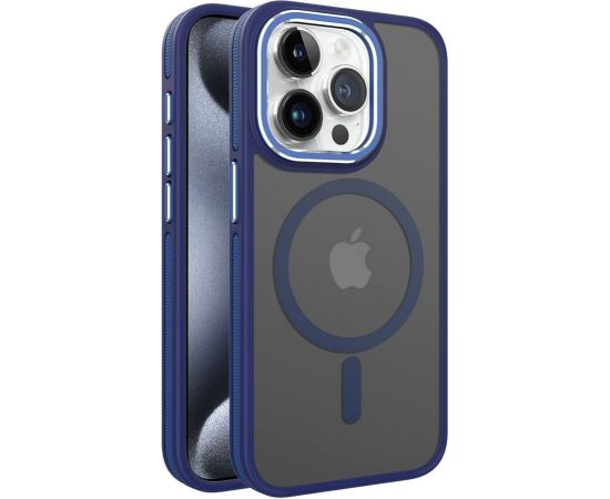 iLike Apple  iPhone 14 DUAL METAL FRAME MAGSAFE CASE Blue