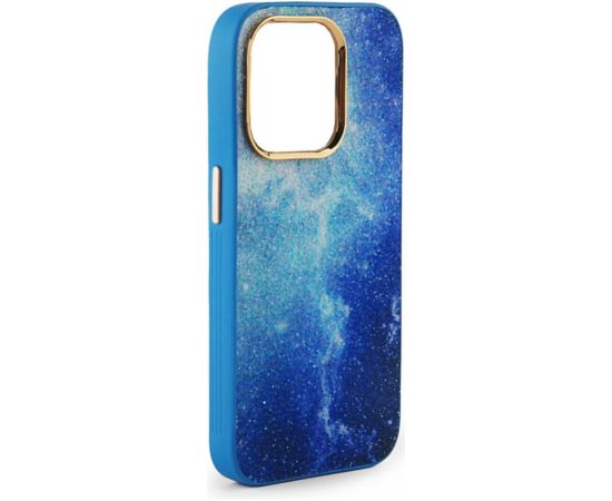 iLike Apple  iPhone 13 Print Desire Customized Diamonds Case Blue