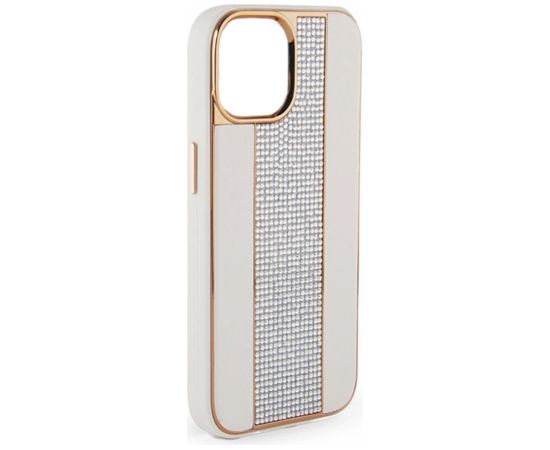 iLike Apple  iPhone 11 Diamonds and Leather Case White