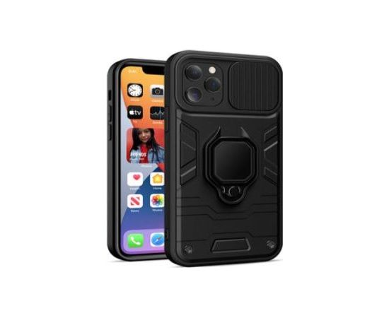 iLike Apple  IPHONE 14 PRO MAX RING LENS CASE Black Neoriģinālie Maciņi