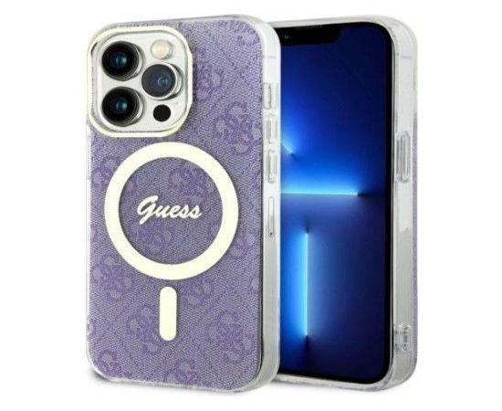 Guess Apple  iPhone 14 Pro 6.1 hardcase 4G MagSafe Purple