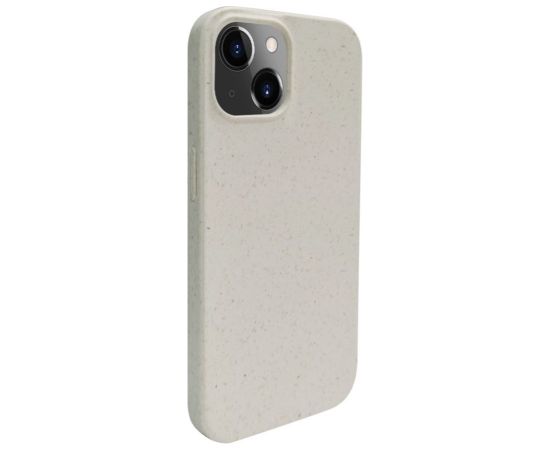 iLike Apple  iPhone 14 Silicone plastic case Eco Print Design White