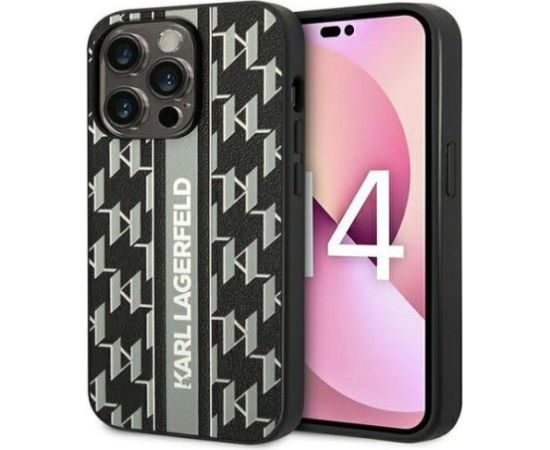 Karl Lagerfeld Apple  iPhone 14 Pro Max 6.7 Monogram Stripe Grey