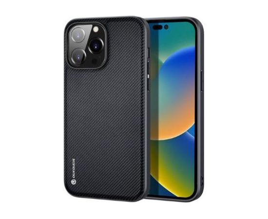Dux Ducis Apple  iPhone 14 Pro Max Fino case cover made of nylon material Black