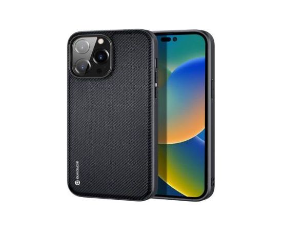 Dux Ducis Apple  iPhone 14 Pro Fino case cover nylon-covered Black