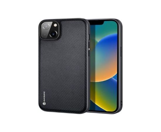Dux Ducis Apple  iPhone 14 Fino case cover nylon-covered Black