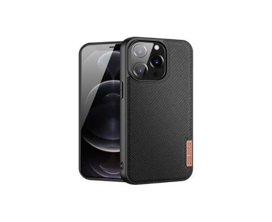 Dux Ducis Apple  Phone 13 Pro Fino case covered with nylon material Black