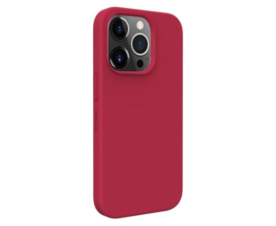 Evelatus Apple  iPhone 14 Premium Magsafe Soft Touch Silicone Case Dark Red