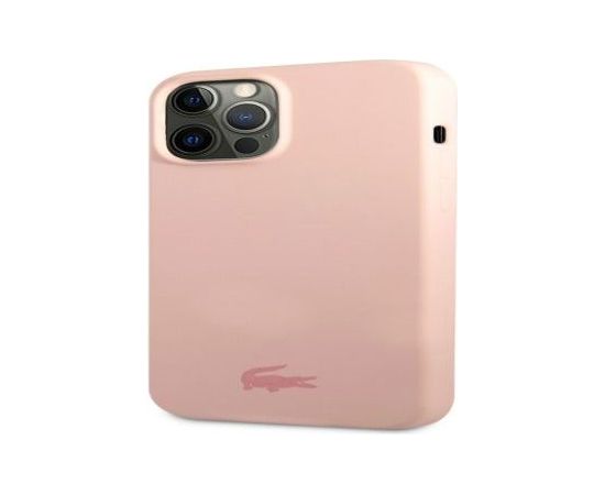 Lacoste Apple  iPhone 13 Pro Liquid Silicone Glossy Printing Logo Case Pink