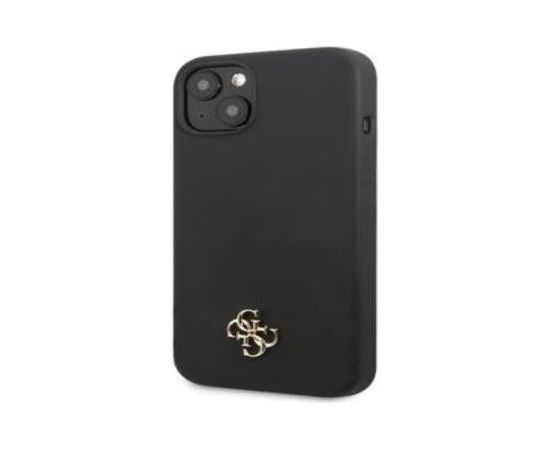 Guess Apple  iPhone 13 Silicone Metal Logo Case Black