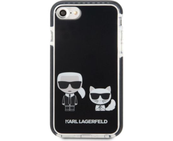 Karl Lagerfeld Apple  iPhone 7/8/SE2020/SE2022 TPE Karl and Choupette Kryt Black