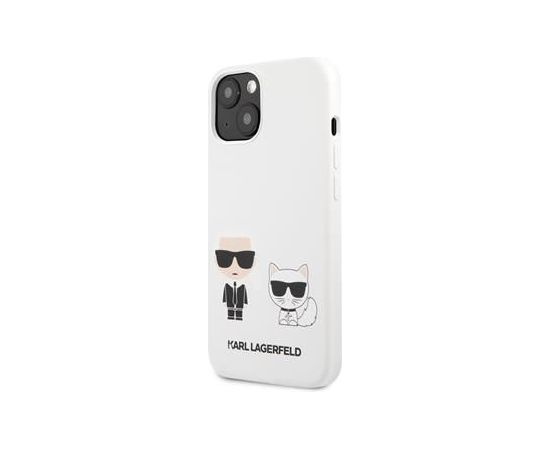 Karl Lagerfeld Apple  iPhone 13 mini Choupette Liquid Silicone Case White