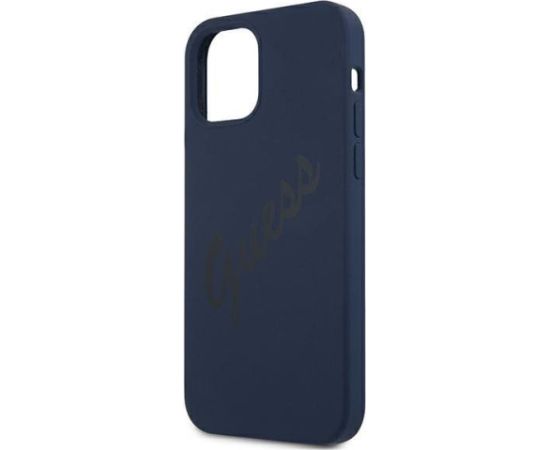 Guess Apple  iPhone 12 Mini 5.4'' Vintage Cover Blue