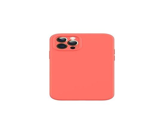 USAMS Apple  iPhone 12 Magnetic Liquid Silicone Case Orange