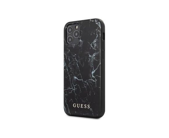 Guess Apple  iPhone 12 mini 5.4' 'PC/TPU Marble Cover Black