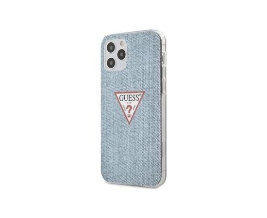 Guess   iPhone 12 Pro Max PC/TPU Denim Triangle Cover Light Blue