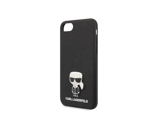 Karl Lagerfeld   iPhone 7/8/SE Saffiano Iconic Cover Black