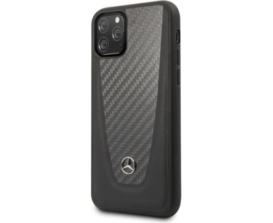 Mercedes-Benz Apple  iPhone 11 Pro Hard Case Leather Carbon Fiber Black