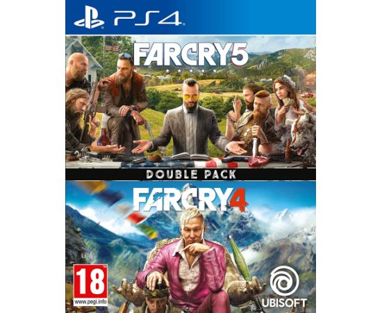 PS4 Far Cry 4 &amp; Far Cry 5 (Double Pack) Playstation 4 video spēle