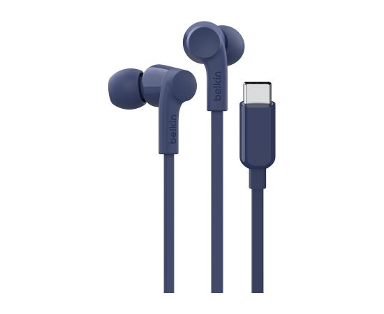Belkin SoundForm Headset Wired In-ear Music/Everyday USB Type-C Blue