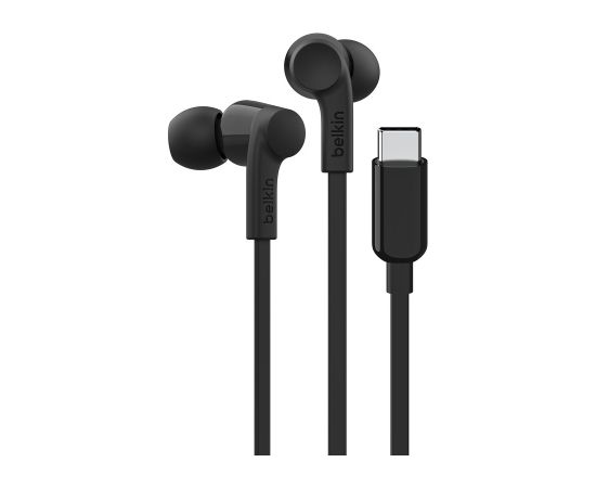 Belkin SoundForm Headset Wired In-ear Music/Everyday USB Type-C Black