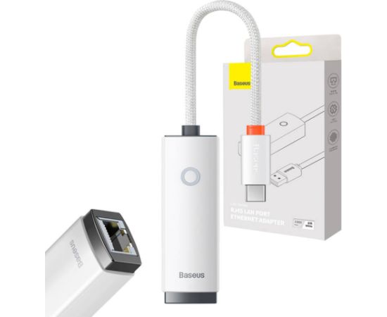 Network adapter Baseus Lite Series USB-C to RJ45 (white) Aдаптеры