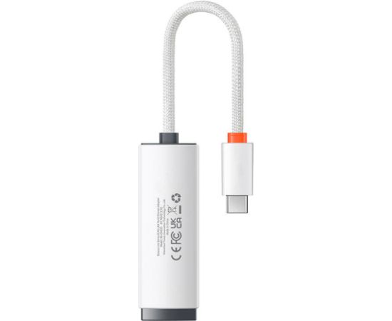 Network adapter Baseus Lite Series USB-C to RJ45 (white) Aдаптеры