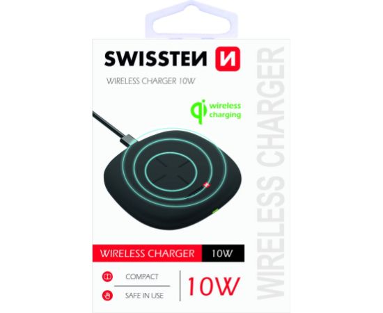 Swissten 10W Беспроводное зарядное устройство с USB-C 1.5m кабелем
