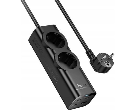 STRĀVAS PAGARINĀTĀJS HOCO 2 LIGZDAS + USB A + 3 x Type C PD QC3.0 3A 67W NS10 2 m