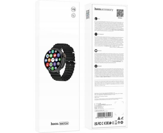 Smartwatch Hoco Y18 black