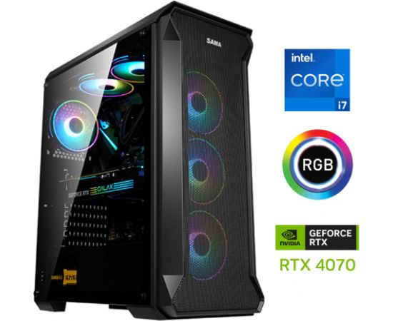 MDD Core i5-13400F 32GB 512GB NVME 2TB HDD RTX 4070 Windows 11