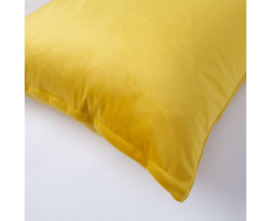 Pillow VELVET 2, 45x45cm, yellow